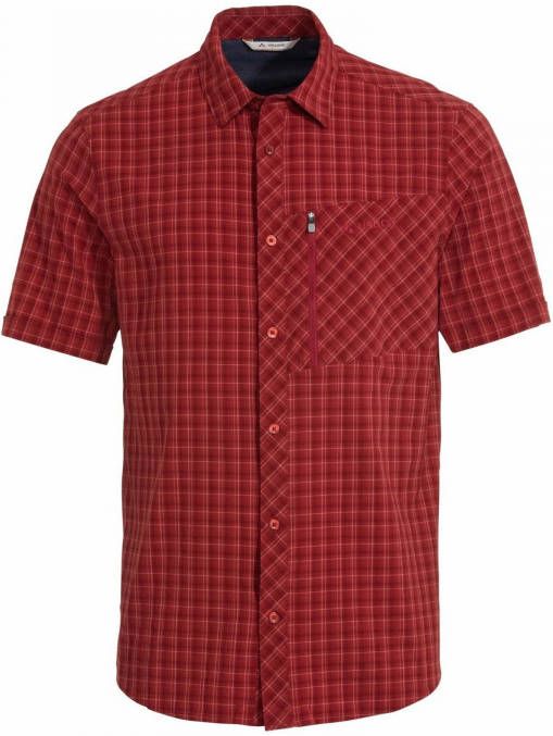 Vaude Seiland Shirt II overhemd Donkerrood/Rood