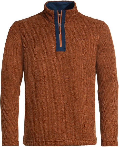 VAUDE outdoor trui Tesero bruin/donkerblauw